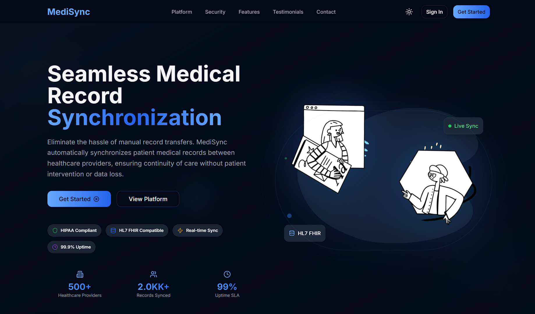 MediSync - Medical Record Synchronization Platform